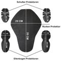 image Комплект от 5 вътрешни протектора за мотоциклетни якета